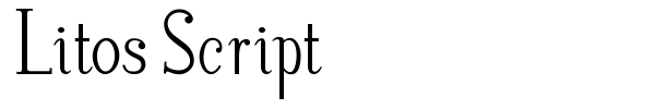Litos Script font preview